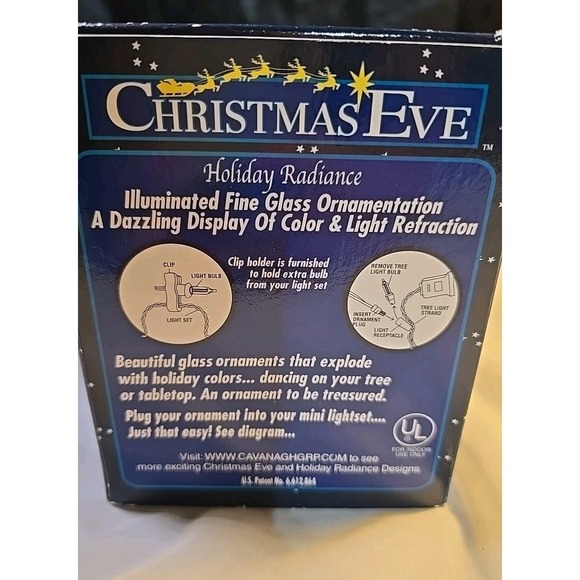 VINTAGE~ 2005~Holiday Radiance Illuminated Fine Glass Ornament ~ Grandma~Cookies - Picture 3 of 6